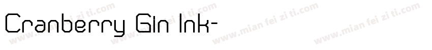 Cranberry Gin Ink字体转换